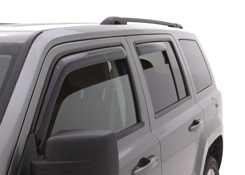 AVS 07-18 Jeep Patriot Ventvisor In-Channel Front & Rear Window Deflectors 4pc - Smoke