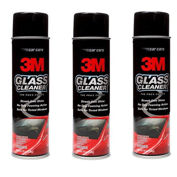 3M 08888 Glass Cleaner 19 Oz, 3 Pack