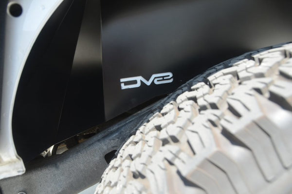 DV8 Offroad 07-18 Jeep Wrangler JK Rear Aluminum Inner Fender - Raw