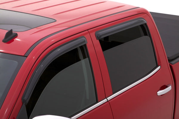 AVS 15-18 Chevy Silverado 2500 Crew Cab Ventvisor Outside Mount Window Deflectors 4pc - Smoke