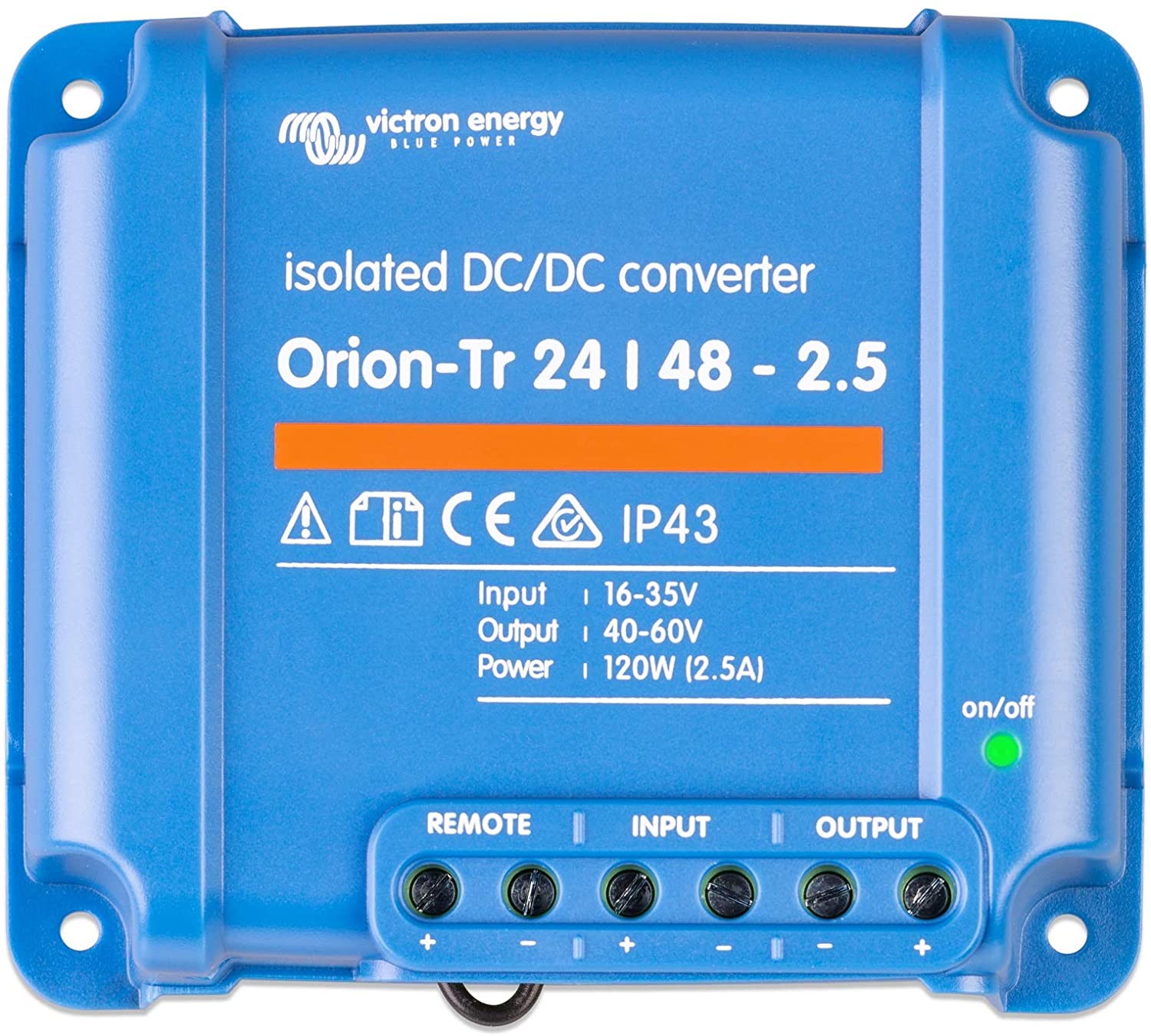 Victron Energy Orion-Tr IP43 24/48-Volt 2.5 amp 120-Watt DC-DC Converter, Isolated