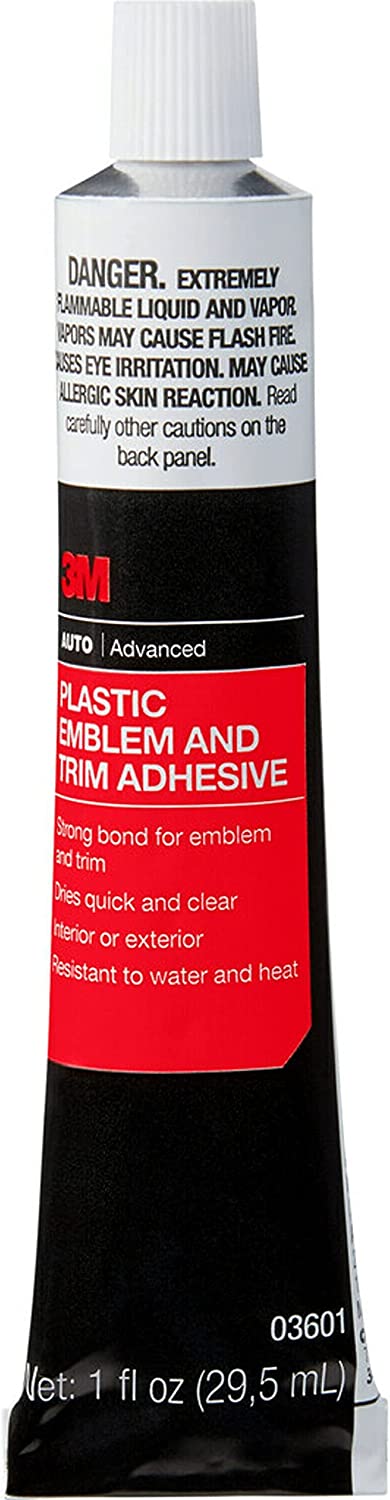 3M Plastic Emblem and Trim Adhesive, 03601, 1 fl oz