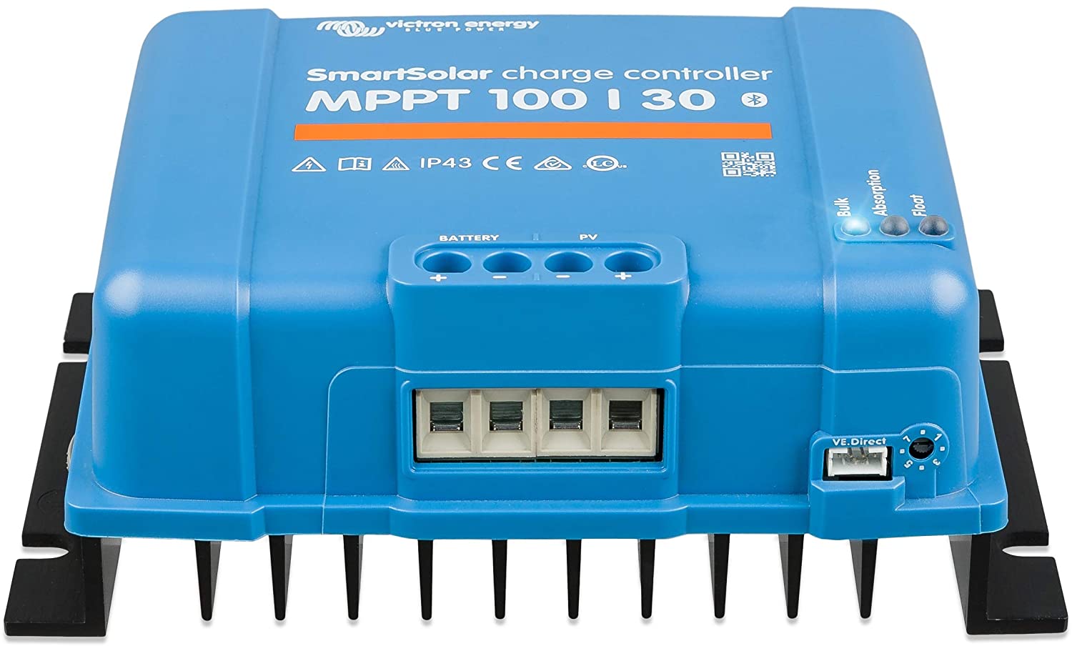 Victron Energy SmartSolar MPPT 100V 30 amp 12/24-Volt Solar Charge Controller (Bluetooth)