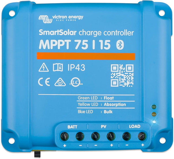 Victron Energy SmartSolar MPPT 75V 15 amp 12/24-Volt Solar Charge Controller (Bluetooth)