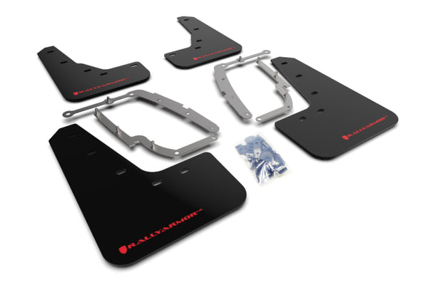 Rally Armor 17+ Tesla Model 3 UR Black Mud Flap w/ Red Logo