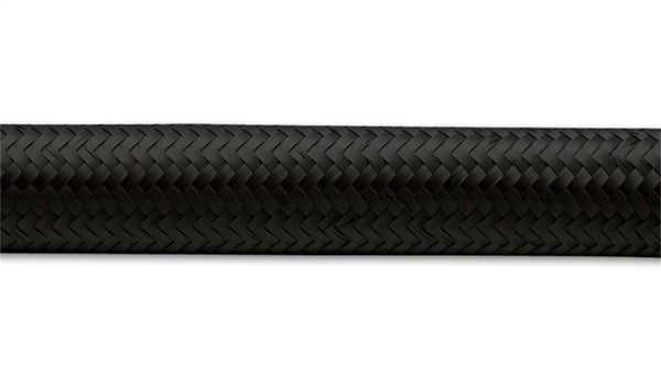 Vibrant -16 AN Black Nylon Braided Flex Hose (5 foot roll)