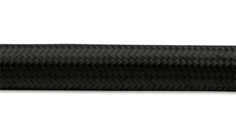 Vibrant -8 AN Black Nylon Braided Flex Hose (20 foot roll)