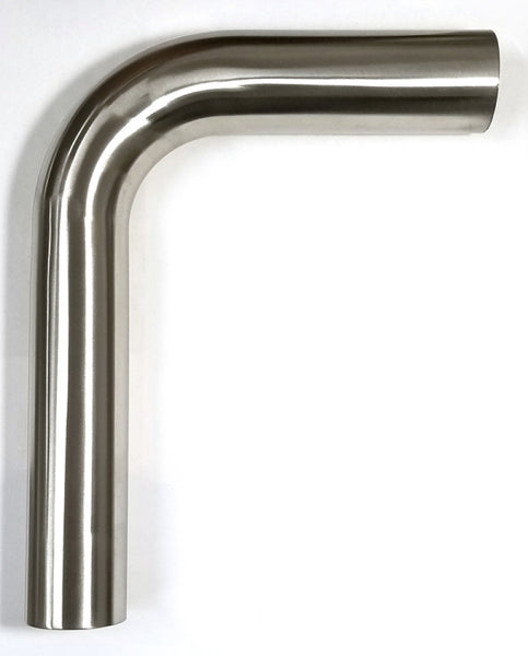 Stainless Bros 2.50in Diameter 1.5D / 3.75in CLR 90 Degree Bend 5in leg/8in leg Mandrel Bend