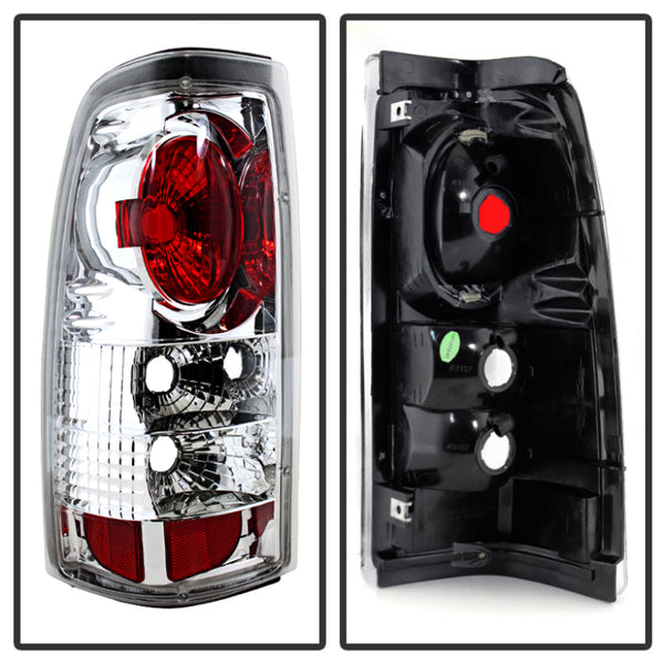 Spyder Chevy Silverado 1500/2500 99-02 (Not Stepside) Euro Style Tail Lights Chrm ALT-YD-CS99-C