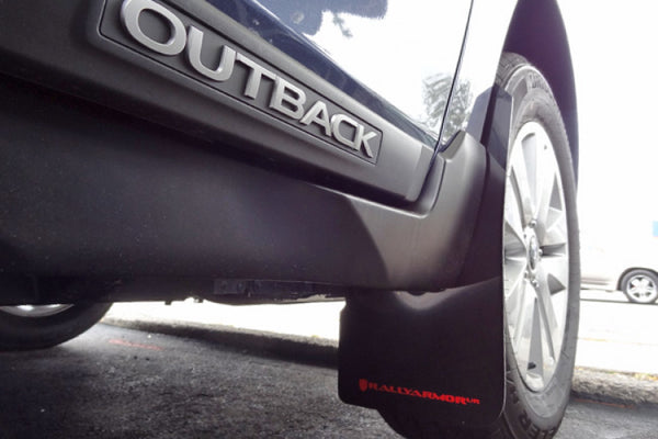 Rally Armor 2015 Subaru Outback UR Black Mud Flap w/ Silver Logo