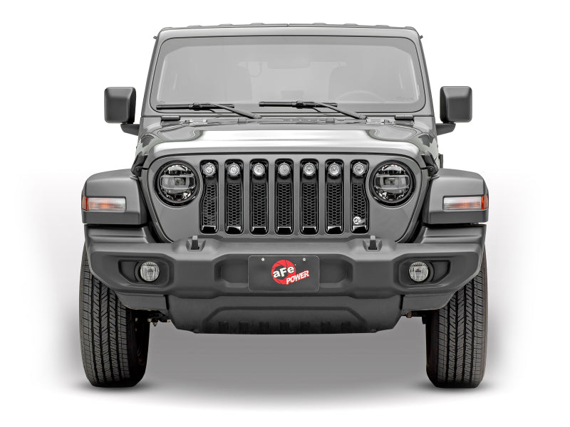 aFe Jeep Wrangler (JL) w/ LEDs Scorpion Grille