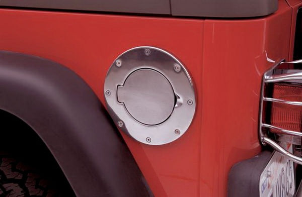 Rampage 2007-2018 Jeep Wrangler(JK) Billet Style Gas Cover - Polished