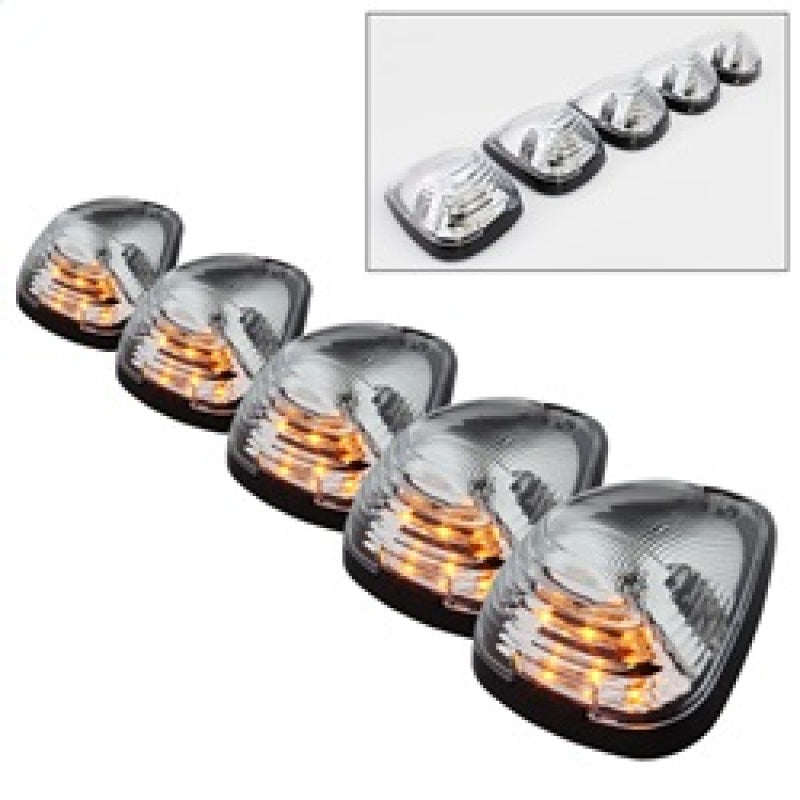 Xtune Ford Super Duty F250-F550 99-15 Amber LED Cab Roof Lights Clear ACC-LED-FDSD99-CR-C