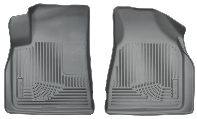 Husky Liners 09-14 Chevy Traverse/07-14 GMC Acadia Weatherbeater Grey Front Floor Liners