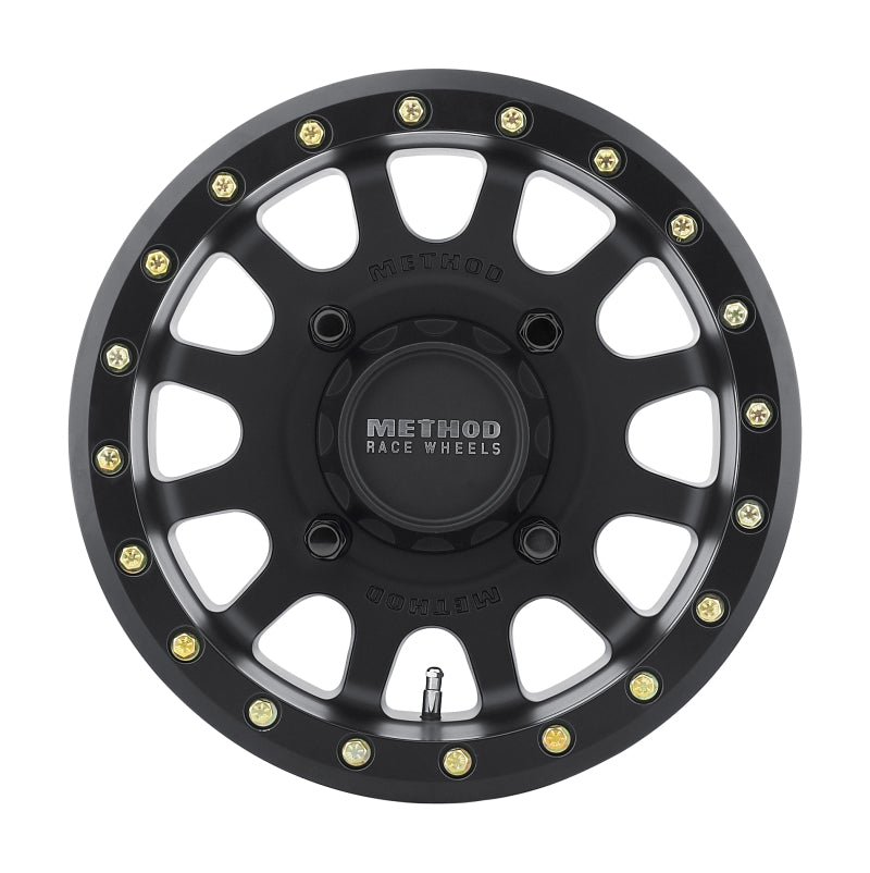 Method MR401 UTV Beadlock 15x7 4+3/+13mm Offset 4x136 106mm CB Matte Black w/BH-H24100 Wheel