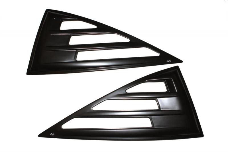 AVS 04-08 Ford F-150 Standard Cab Aeroshade Side Window Covers 2pc - Smoke