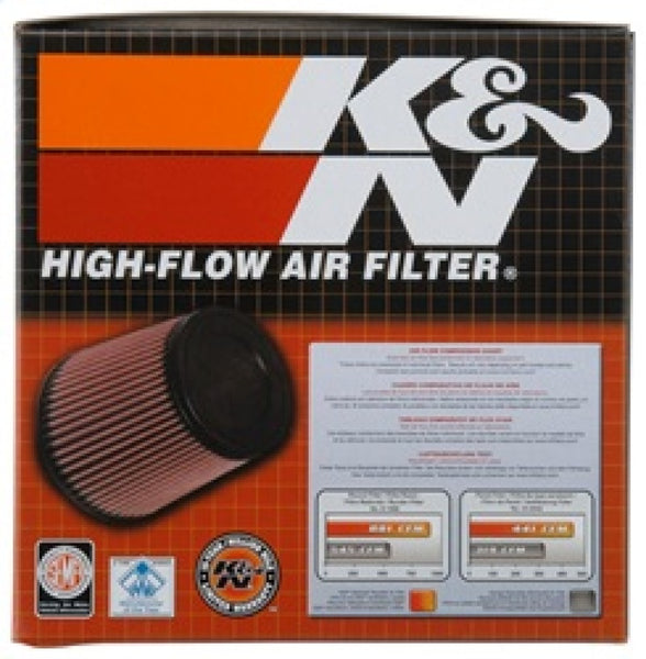 K&N Universal Chrome Round Tapered Air Filter 2.75in Flg ID x 5.031in B OD x 3.5in Top OD x 5.5in H