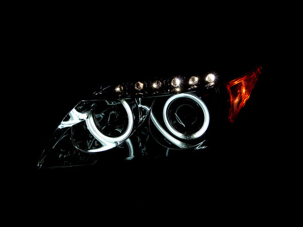 ANZO 2005-2010 Scion Tc Projector Headlights w/ Halo Chrome (CCFL)