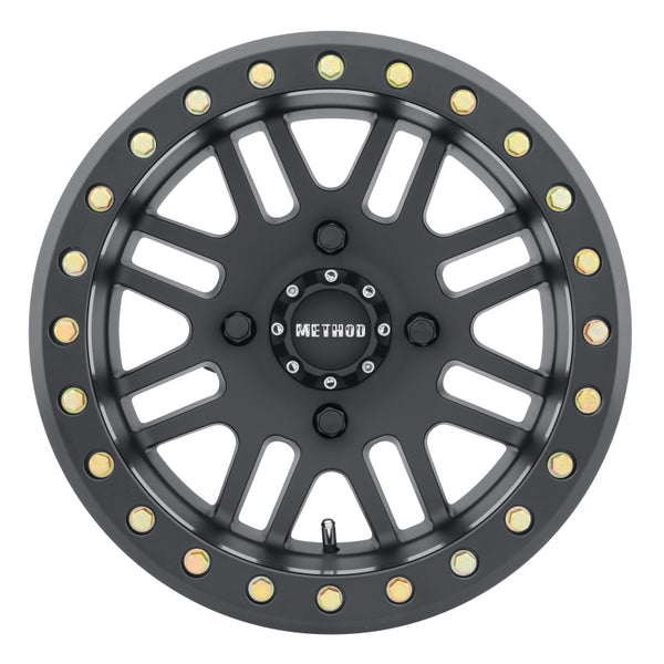 Method MR406 UTV Beadlock 15x8 4+4/0mm Offset 4x136 106mm CB Matte Black w/BH-H24100 Wheel