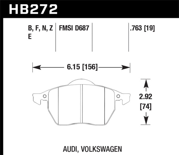 Hawk Performance Ceramic Street Brake Pads