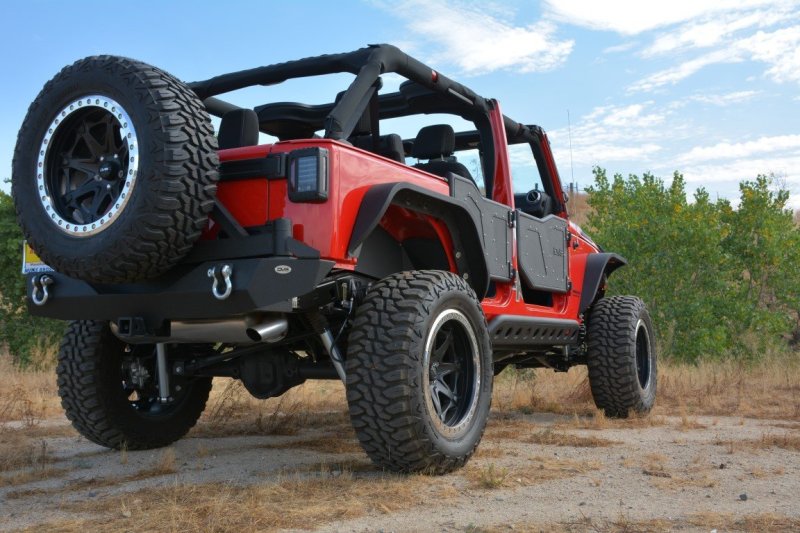 DV8 Offroad 07-18 Jeep Wrangler JK Front & Rear Slim Fenders