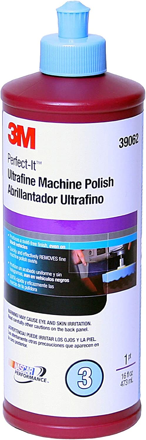 3M Perfect-It EX Ultrafine Machine Polish, 39062, 1 pt(16 fl oz/473 mL