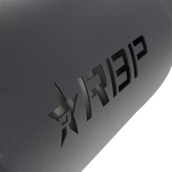 RBP RX-1 High Heat Textured Dual Badged Exhaust Tip Inlet 5in. / Outlet 6in. / Length 18in. - Black