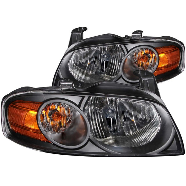 ANZO 2004-2006 Nissan Sentra Crystal Headlights Black