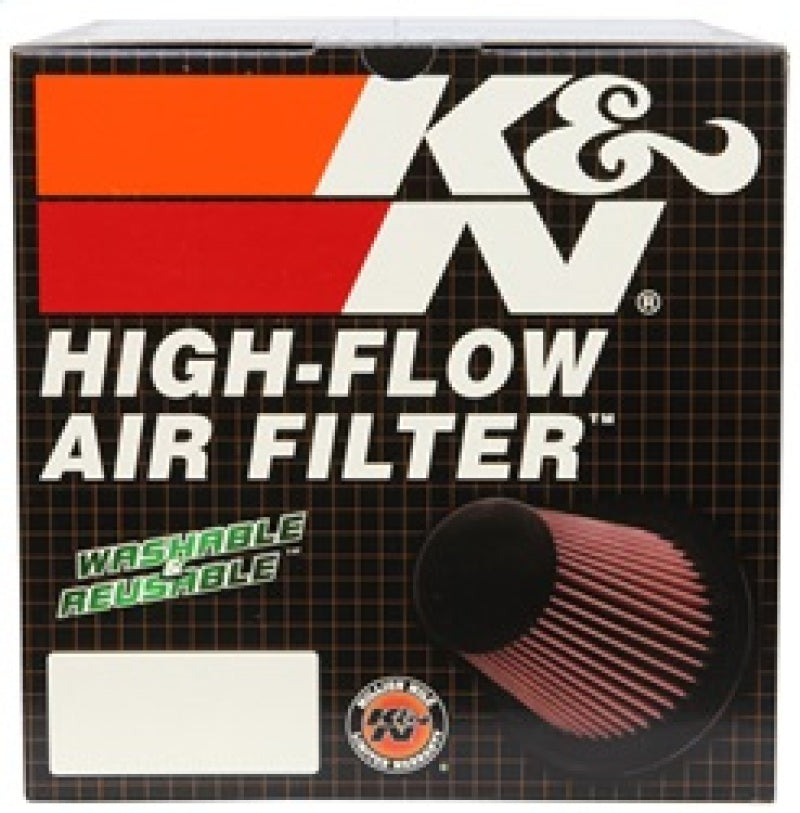 K&N Universal Chrome Round Tapered Air Filter 6in Flange ID x 7.5in Base OD x 5.875in Top OD x 6in H