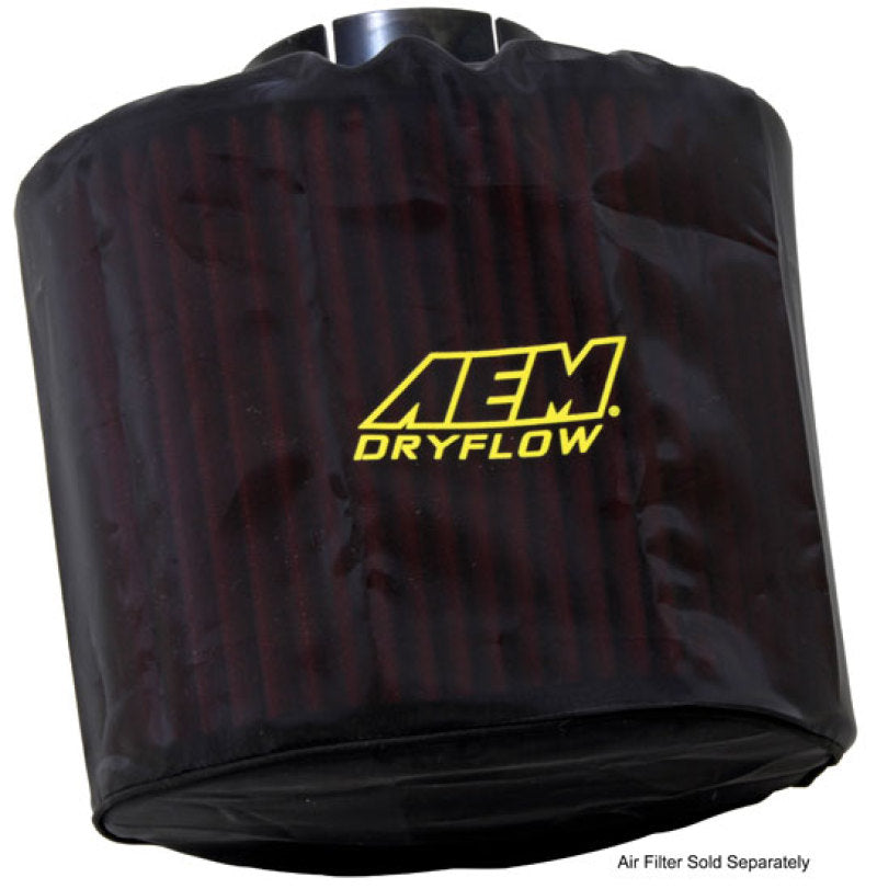 AEM Air Filter Wrap Black 7 1/2 inch Base 7 inch Top 9 inch Tall