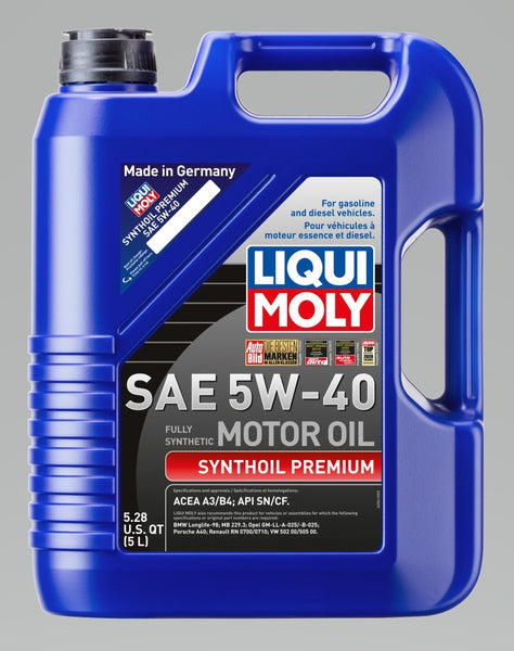 LIQUI MOLY 5L Synthoil Premium Motor Oil SAE 5W-40