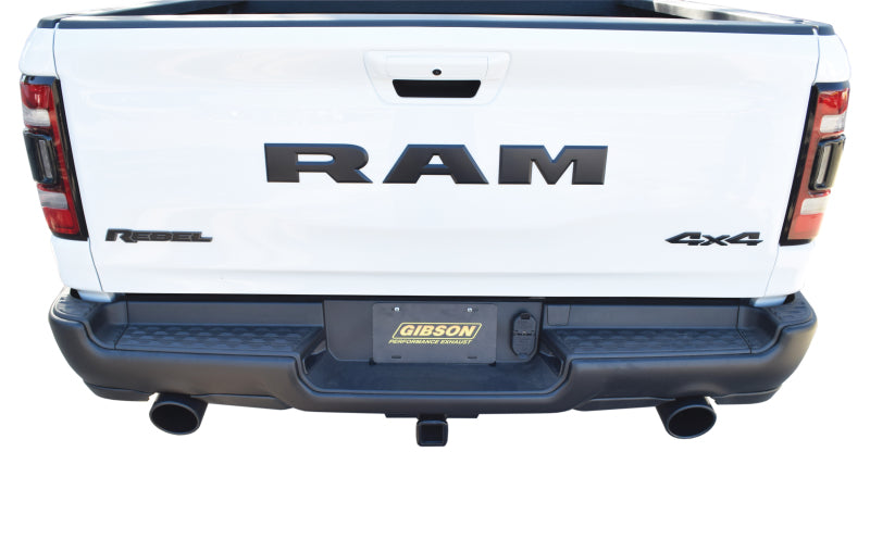 Gibson 2019 Ram 1500 Laramie 5.7L 2.5in Cat-Back Dual Split Exhaust - Black Elite