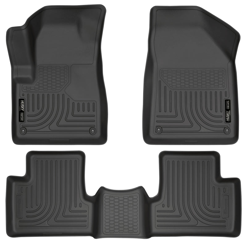 Husky Liners 14 Jeep Cherokee WeatherBeater Black Front and Second Seat Floor Liners