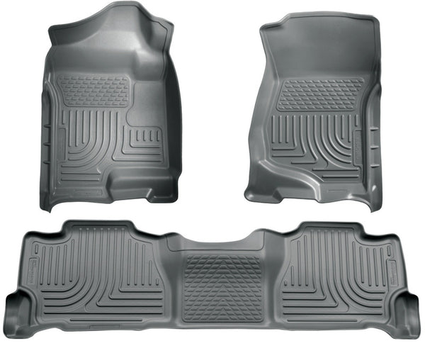 Husky Liners 07-13 GM Escalade/Suburban/Yukon WeatherBeater Gray Front & 2nd Seat Floor Liners