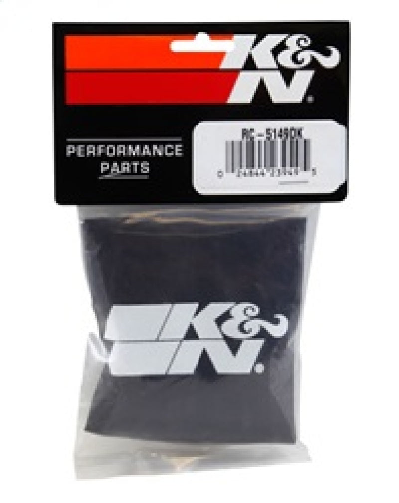 K&N Drycharger Air Filter Wrap Black 5.375in Diameter / 6.5in Height