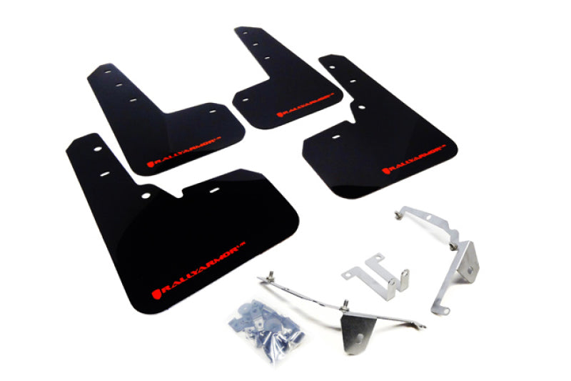 Rally Armor 13+ Subaru XV Crosstrek Red Mud Flap w/ White Logo