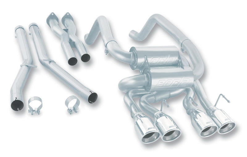 Borla 05-08 C6 6.0L/6.2L Corvette S-Type Cat-Back System w/ X-Pipe