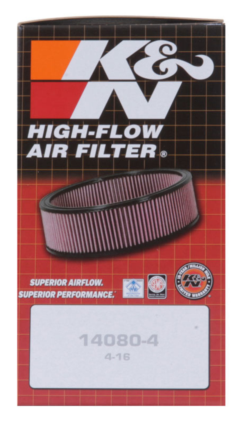 K&N Universal Chrome Round Straight Air Filter 1.562in Flange ID x 3in Outer Dia x 2in Height