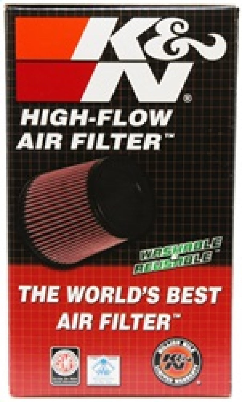 K&N Universal Clamp-On Air Filter 3-1/8in FLG / 6in B / 5in T / 7in H