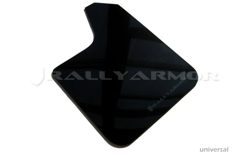 Rally Armor Universal fitment (no hardware) UR Black Mud Flap w/ Grey Logo