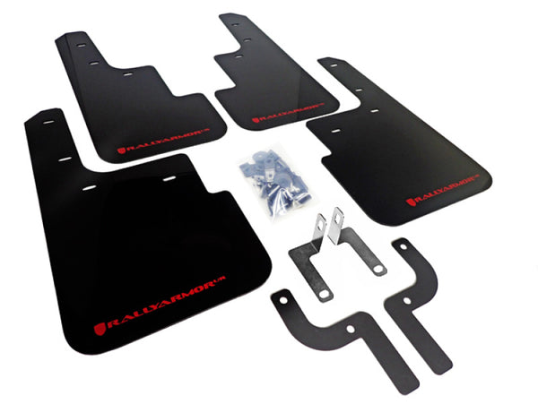 Rally Armor 10+ Mitsubishi Outlander Sport/ASX/RVR UR Black Mud Flap w/ Red Logo