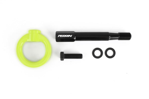 Perrin Tow Hook Kit - Front 2018+ Subaru WRX/STI - Neon Yellow