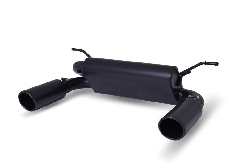 Gibson 18-19 Jeep Wrangler JL Rubicon 3.6L 2.5in Cat-Back Dual Split Exhaust - Black Elite (Ceramic)