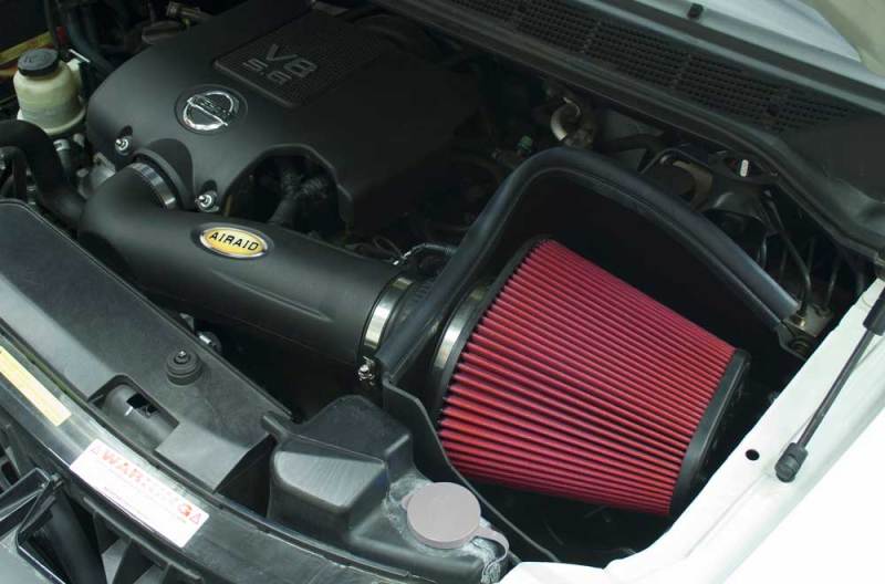 Airaid 04-13 Nissan Titan/Armada 5.6L MXP Intake System w/ Tube (Oiled / Red Media)