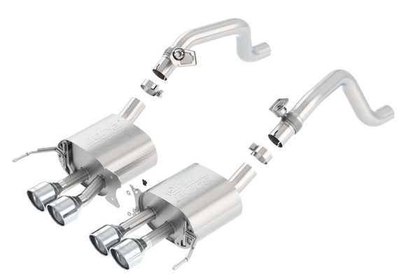 Borla 14-15 Chevy Corvette C7 w/ AFM w/o NPP Atak Rear Section Exhaust Quad Rd RL Tips