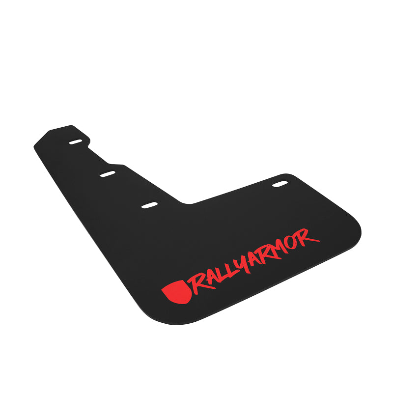 Rally Armor 15+ Subaru WRX & STi Sedan Only UR Black Mud Flap w/ Red Logo and Altered Font