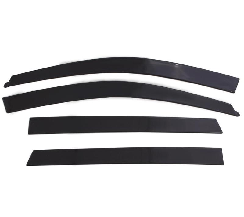 AVS 15-18 Ford F-150 / 17-18 Ford F-250 Extended Cab Ventvisor Low Profile Deflectors 4pc - Smoke