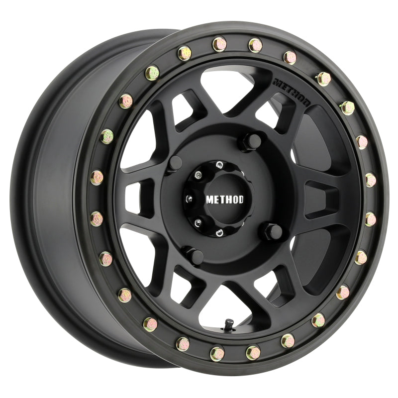 Method MR405 UTV Beadlock 15x7 5+2/+38mm Offset 4x156 132mm CB Matte Black w/BH-H24100 Wheel