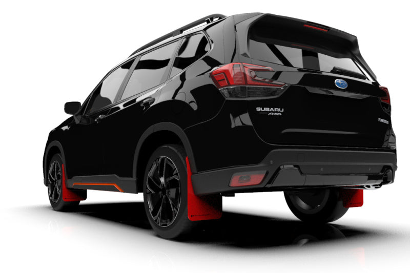 Rally Armor 2019 Subaru Forester UR Red Mud Flap w/ Black Logo