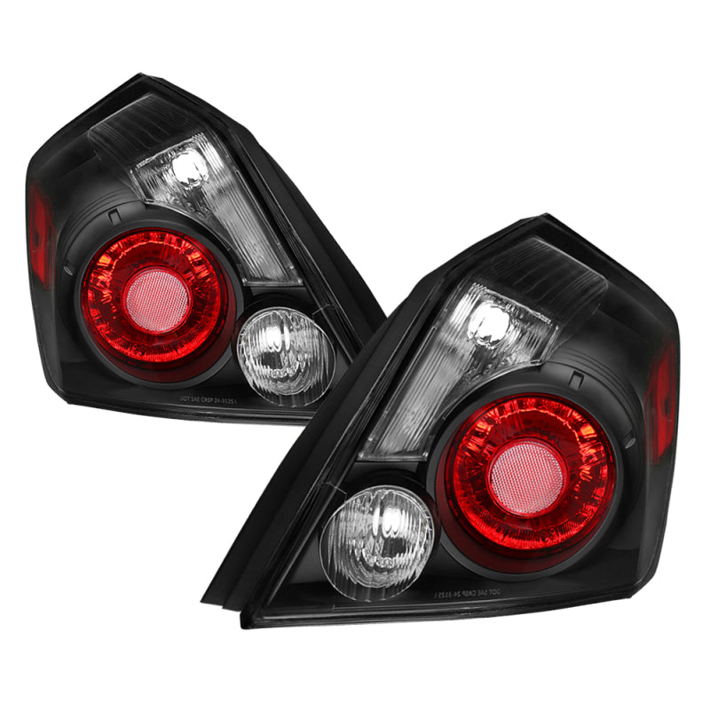 xTune Nissan Altima 07-12 4Dr Smoke Signal Tail Lights - OEM Black ALT-JH-NA07-4D-SSM-BK